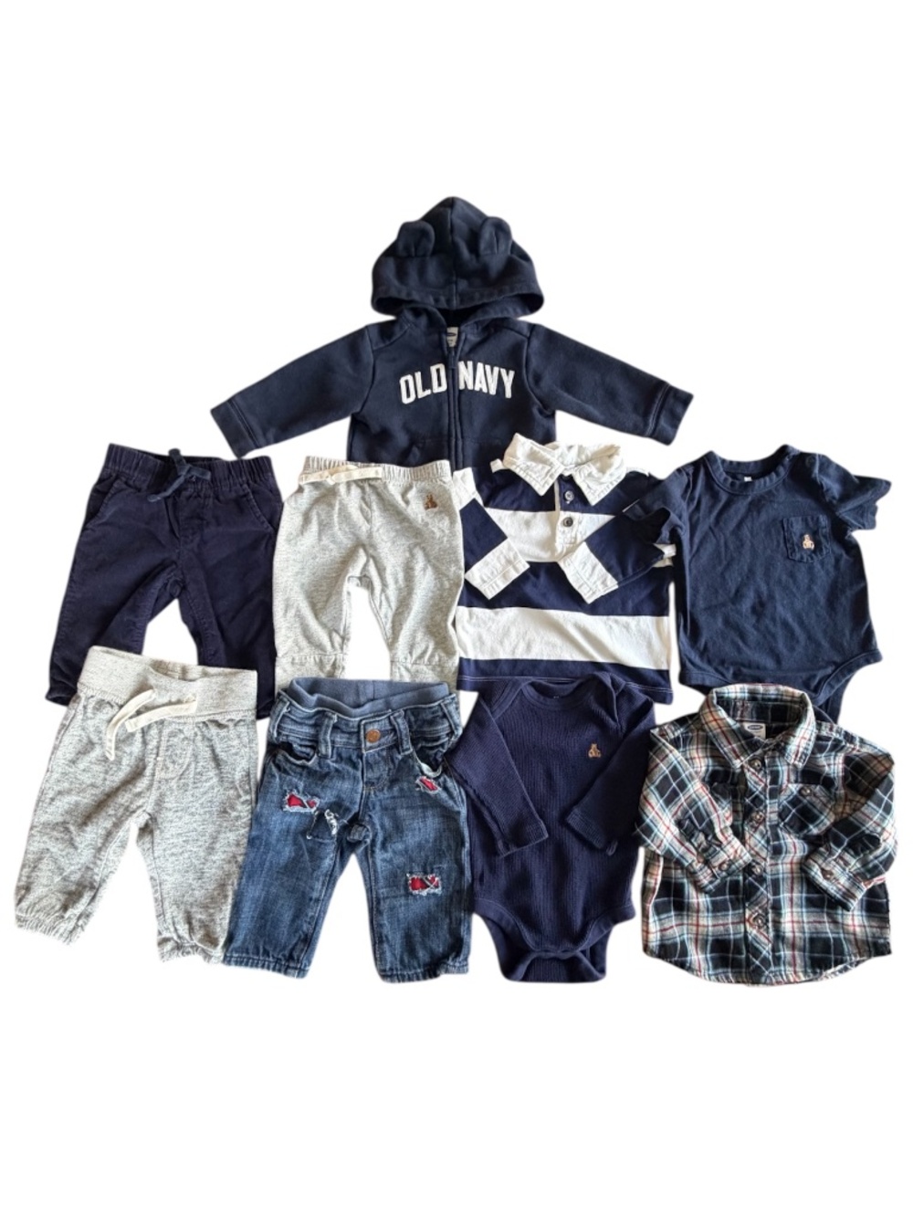 Bundle of Baby Gap and Old Navy tops and bottoms size 3-6 months